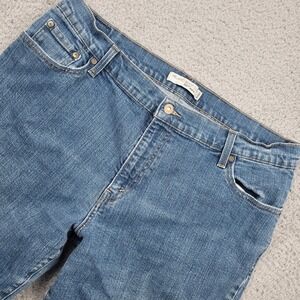 Levis 550 Relaxed Boot Cut Womens Jeans‎ Blue Denim Size 18 Short